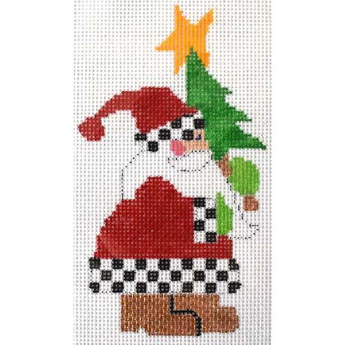 New Franken Santa Painted Canvas The Princess & Me - 1