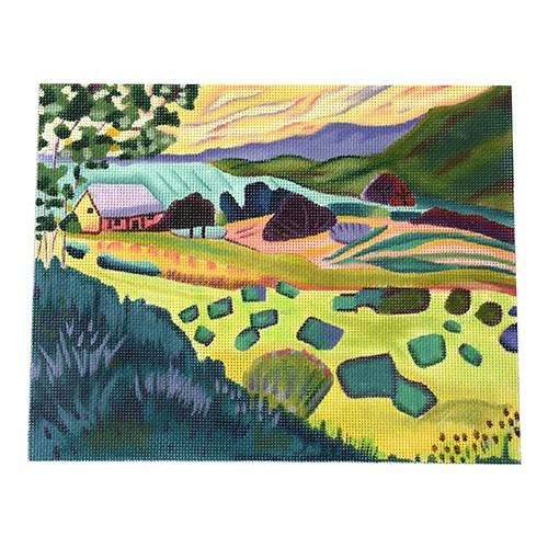 New Mexican Valley Painted Canvas Melissa Shirley Designs - 1