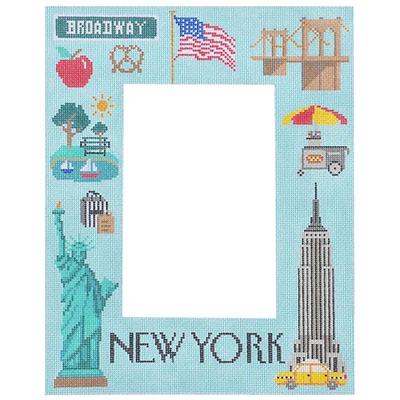 New York Picture Frame Painted Canvas Kirk & Bradley - 1
