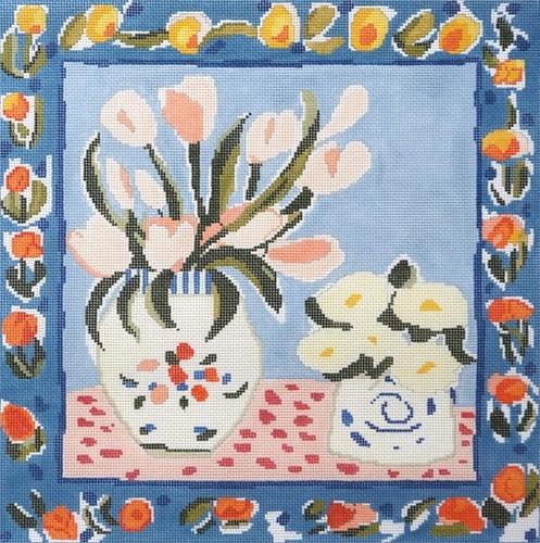Nicola's Tulips Painted Canvas Cooper Oaks Design - 1