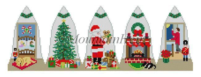 Night Before Christmas Bell Painted Canvas Susan Roberts Needlepoint Designs Inc. - 1