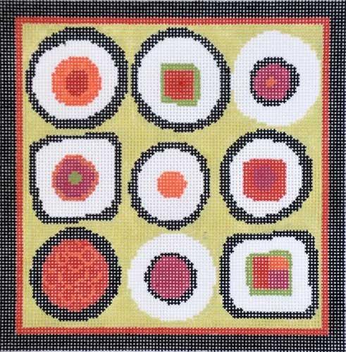 Nine Sushi Painted Canvas Pippin