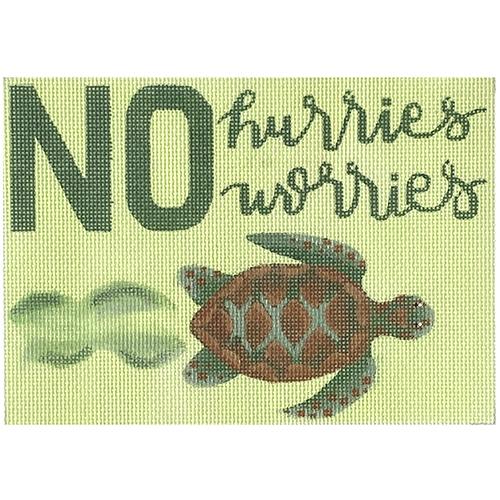 No Hurries, No Worries Painted Canvas Madeleine Elizabeth - 1