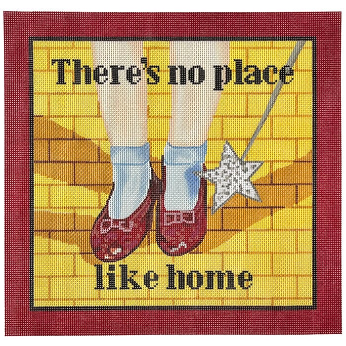 No Place Like Home Painted Canvas Susan Battle Needlepoint - 1