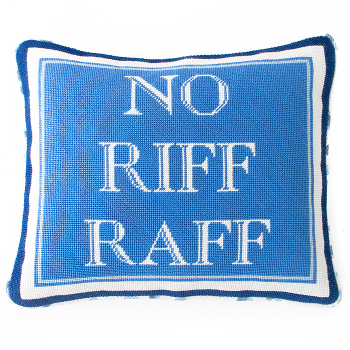 No Riff Raff Canvas Printed Canvas Needlepoint To Go