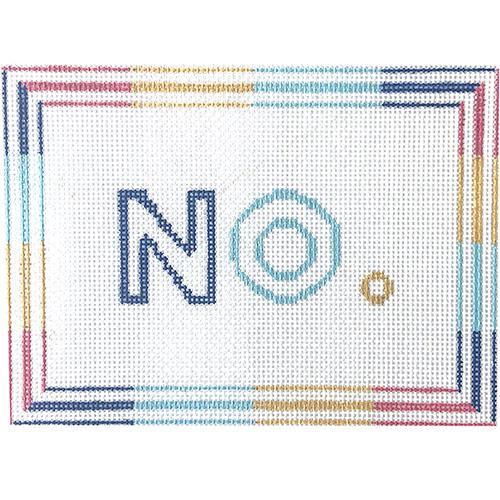 No. Sign Painted Canvas KCN Designers - 1