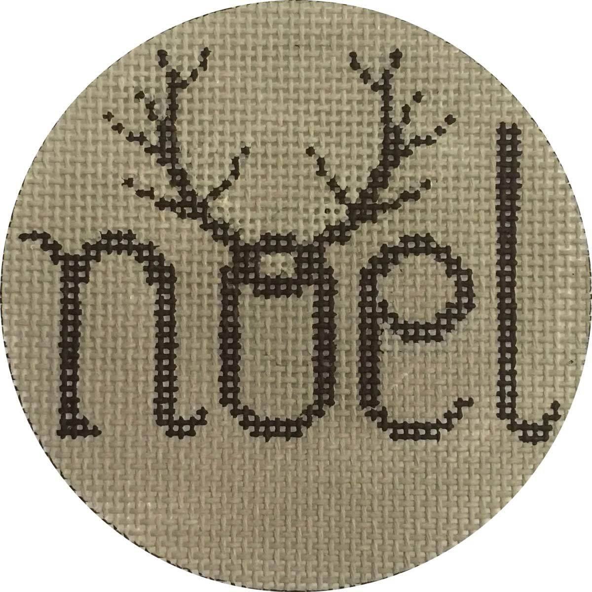 Noel Antlers Painted Canvas Alice Peterson Company - 1