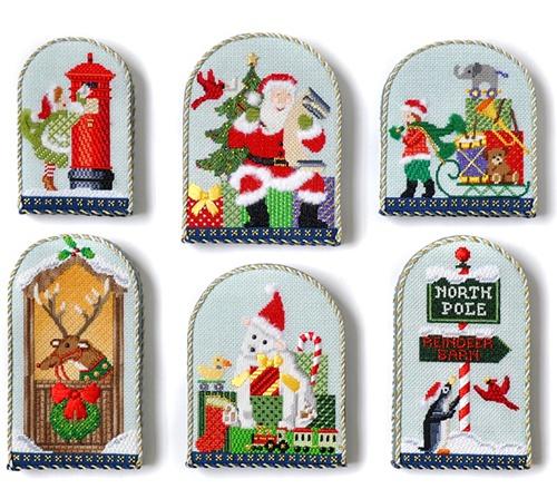 North Pole Series Set of 6 Accessory Kits KB Kits Needlepoint.Com - 1