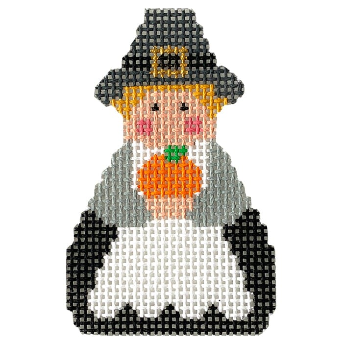 November Angel Ornament Painted Canvas Stitch Its - 1