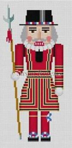 Nutcracker Beefeater Painted Canvas Susan Roberts Needlepoint Designs, Inc.
