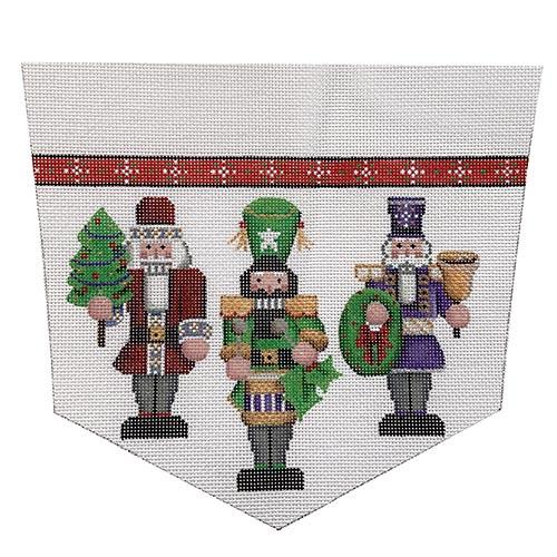 Nutcracker Cuff Painted Canvas Rebecca Wood Designs - 1