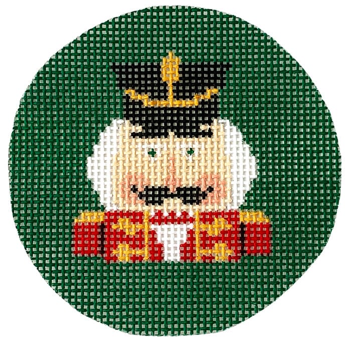 Nutcracker Mini Round Painted Canvas Le Point Studio - 1