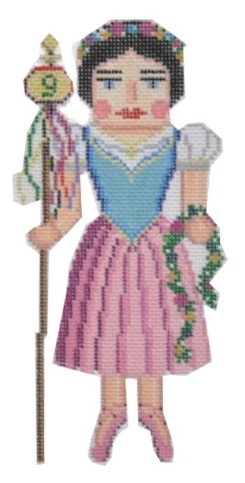 Nutcracker Nine Ladies Dancing Painted Canvas Susan Roberts Needlepoint Designs, Inc. - 1