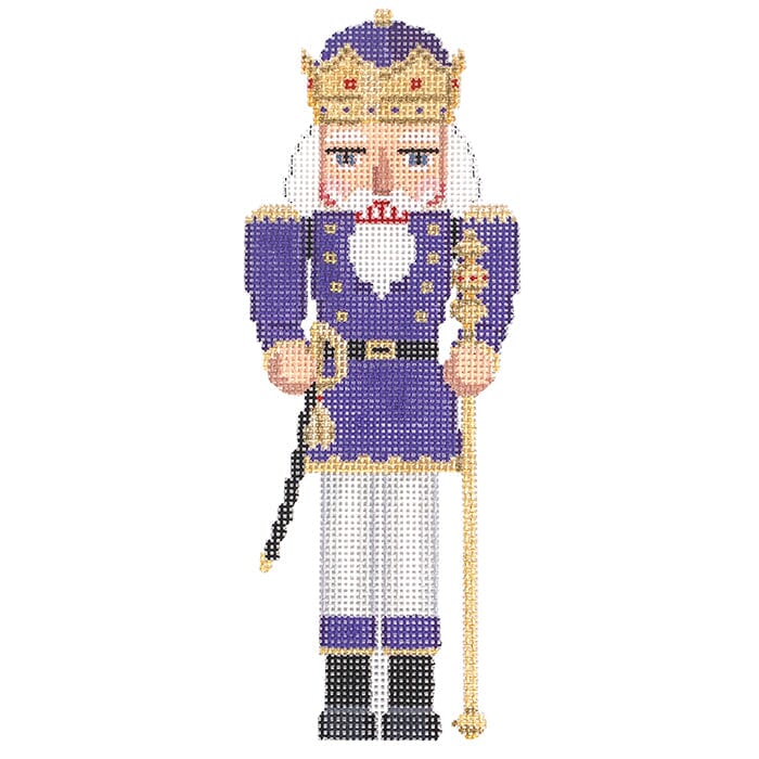 Nutcracker Purple King Painted Canvas Susan Roberts Needlepoint Designs Inc. - 1