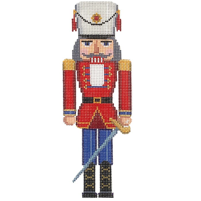 Nutcracker Red/Blue Guard Painted Canvas Susan Roberts Needlepoint Designs Inc. - 1