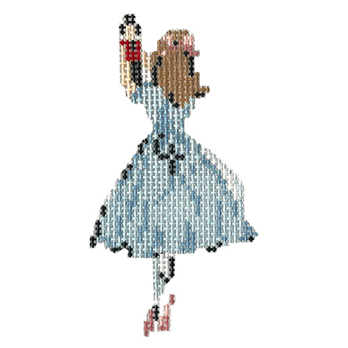 Nutcracker Series Clara Painted Canvas The Plum Stitchery - 1