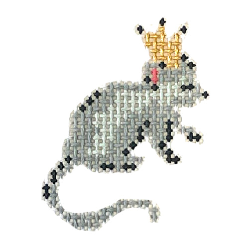 Nutcracker Series - Rat King Painted Canvas The Plum Stitchery