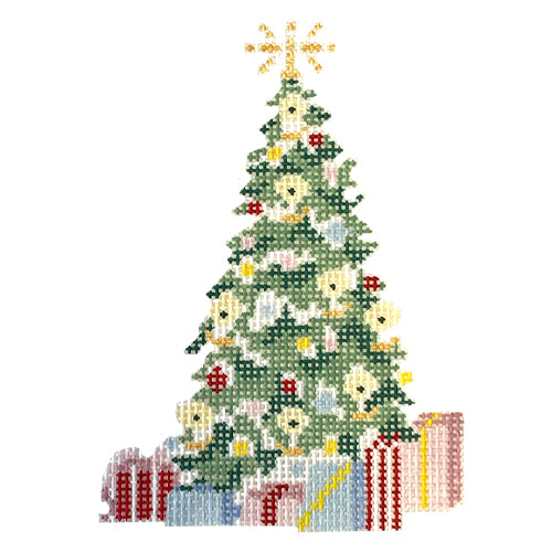 Nutcracker Series Tree Painted Canvas The Plum Stitchery - 1