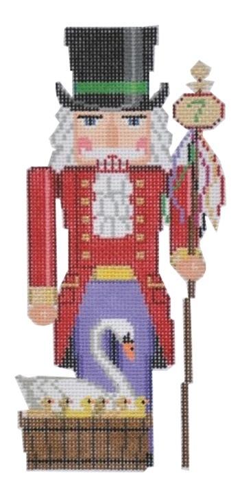 Nutcracker Seven Swans a Swimming Painted Canvas Susan Roberts Needlepoint Designs, Inc. - 1