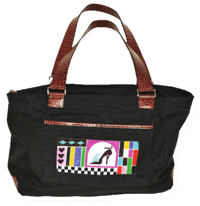 Nylon Tote - Black Leather Goods Lee's Leather Goods