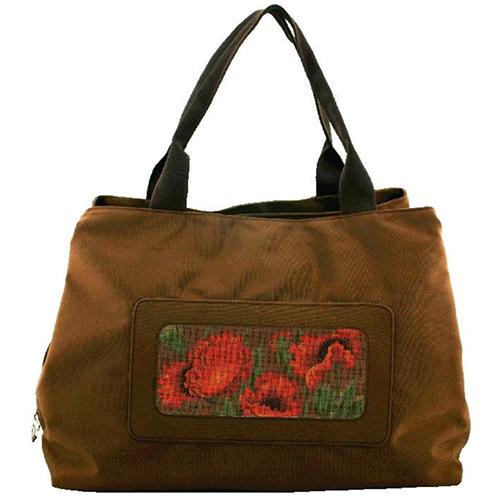 Nylon Tote - Brown Leather Goods Lee's Leather Goods