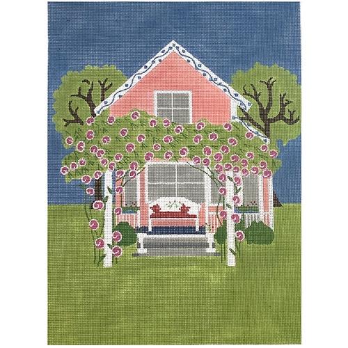 Oak Bluffs Cottage Painted Canvas TWNC Designs - 1