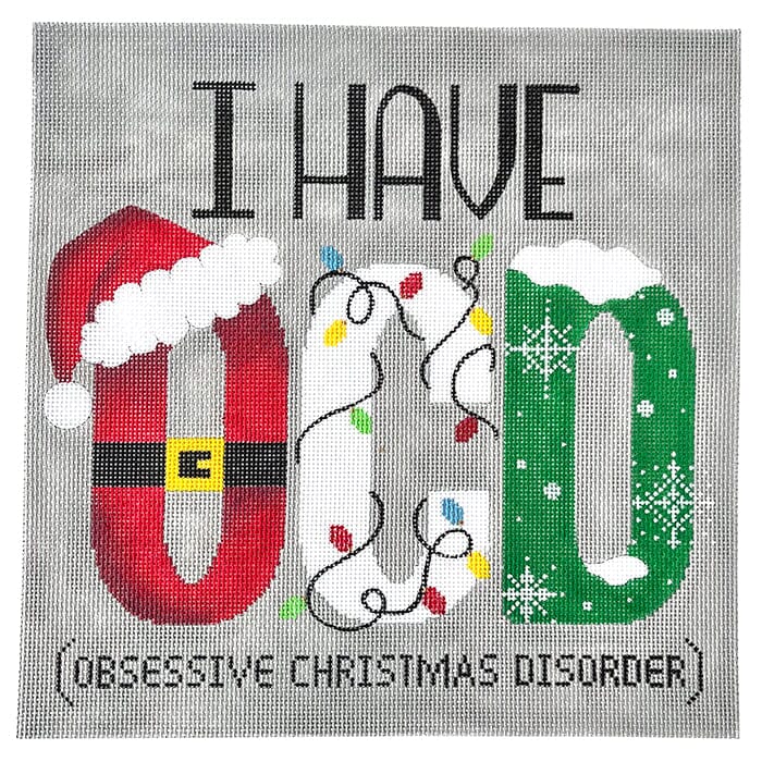 OCD Christmas Painted Canvas Alice Peterson Company