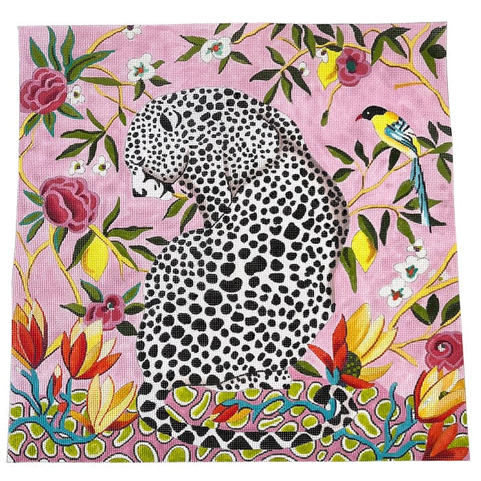 Ocelot Leopard Chair Design Painted Canvas Colors of Praise - 1
