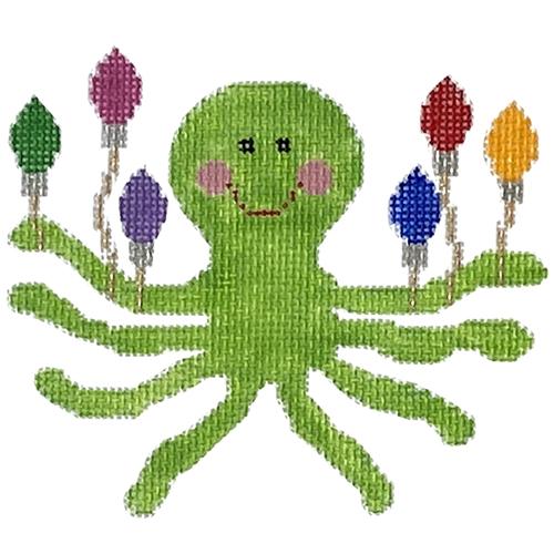 Octopus Lights with Stitch Guide Painted Canvas The Princess & Me