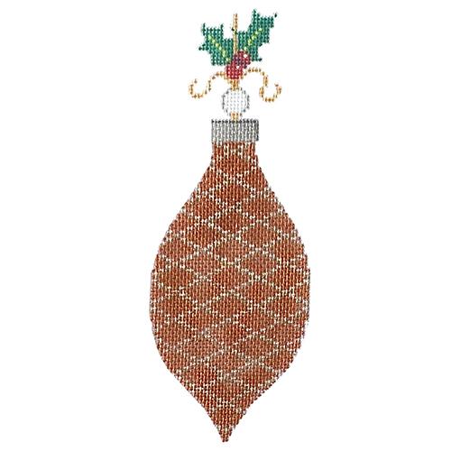 Old Fashioned Ornaments Copper Painted Canvas The Meredith Collection - 1