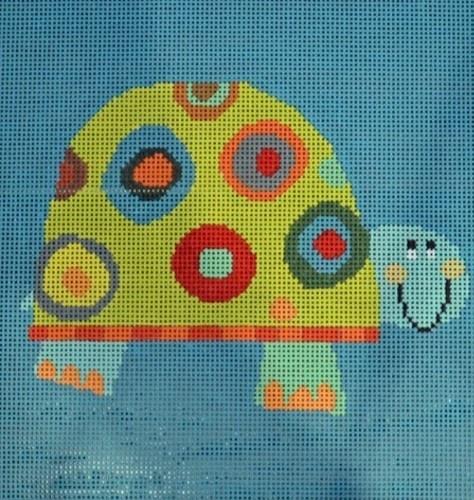 Oliver Turtle Painted Canvas Birds of a Feather