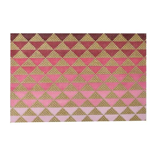 Ombre Pink Painted Canvas Kimberly Ann Needlepoint - 1