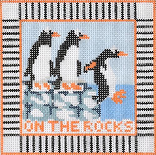 On the Rocks Painted Canvas Tina Griffin Designs - 1
