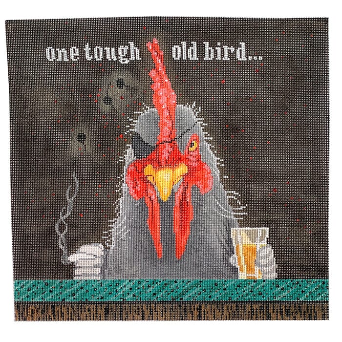 One Tough Old Bird Painted Canvas CBK Needlepoint Collections