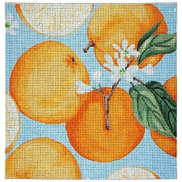 Orange Cluster Painted Canvas Associated Talents - 1