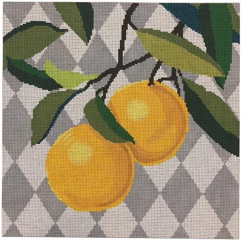 Oranges Painted Canvas A Stitch in Time - 1