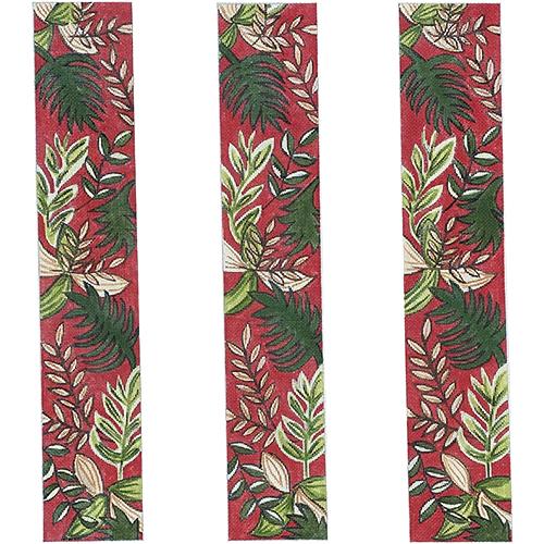 Oriental Jungle Luggage Straps Painted Canvas The Meredith Collection - 1