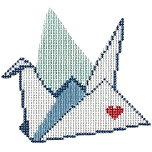 Origami Paper Crane Painted Canvas Audrey Wu Designs - 1
