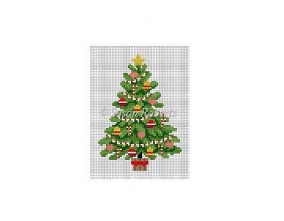 Ornament Tree Painted Canvas Susan Roberts Needlepoint Designs Inc.