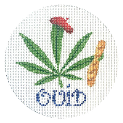Logo Cannabis Leaf Stress Reliever Keyrings