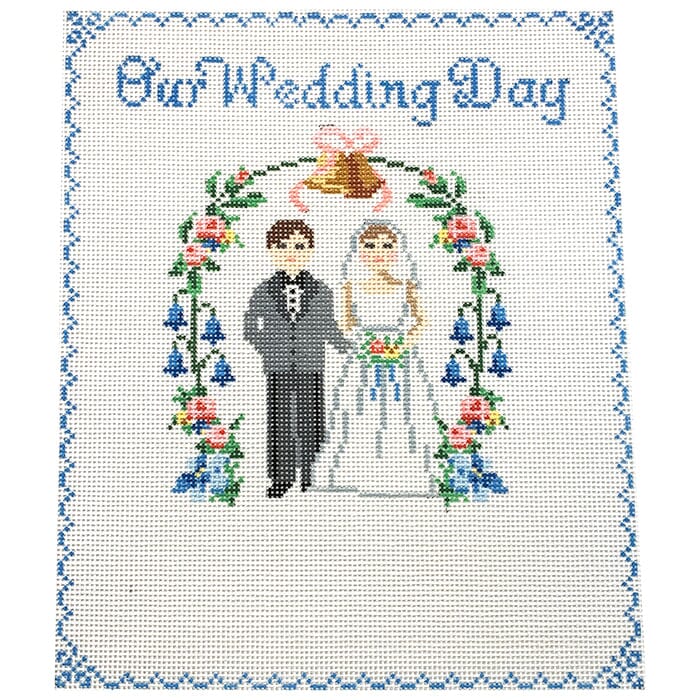 Our Wedding Day Painted Canvas Le Point Studio