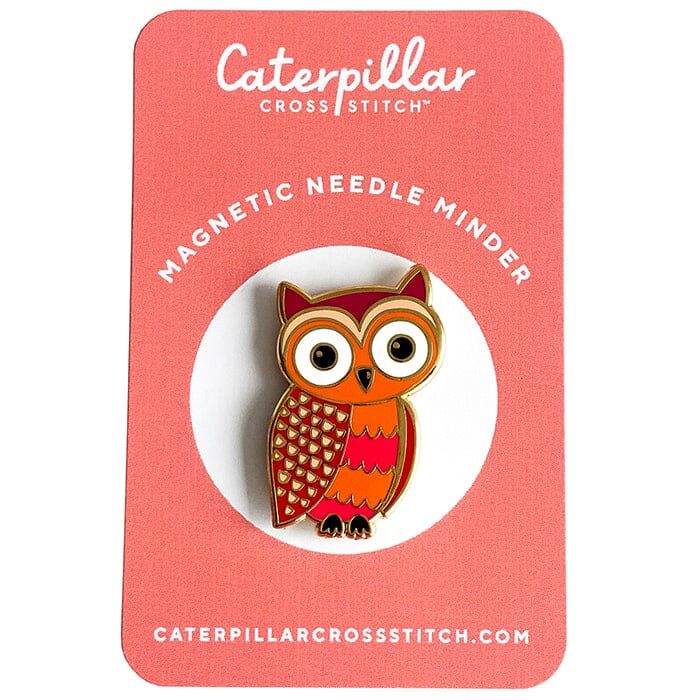 Owl Enamel Needleminder Accessories Caterpillar Cross - 1