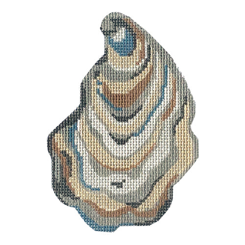Oyster Shell Low Tide Painted Canvas The Plum Stitchery - 1