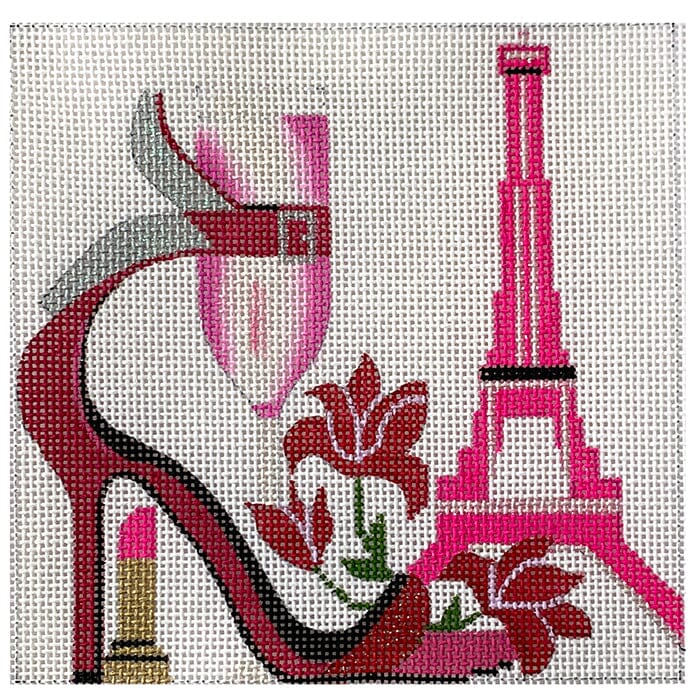 Paint the Town Pink Painted Canvas Melissa Prince Designs - 1