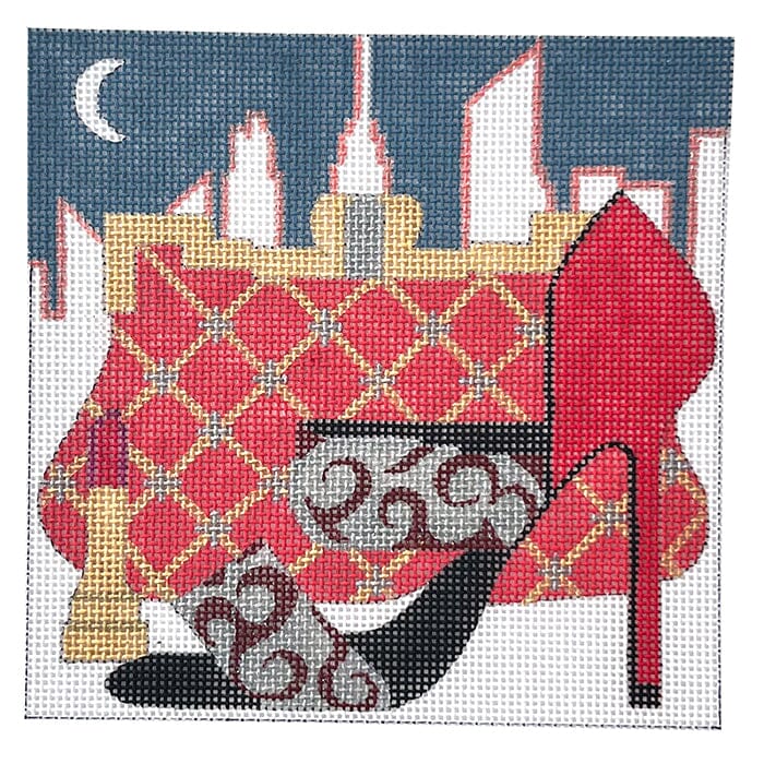 Paint the Town Red Painted Canvas Melissa Prince Designs - 1