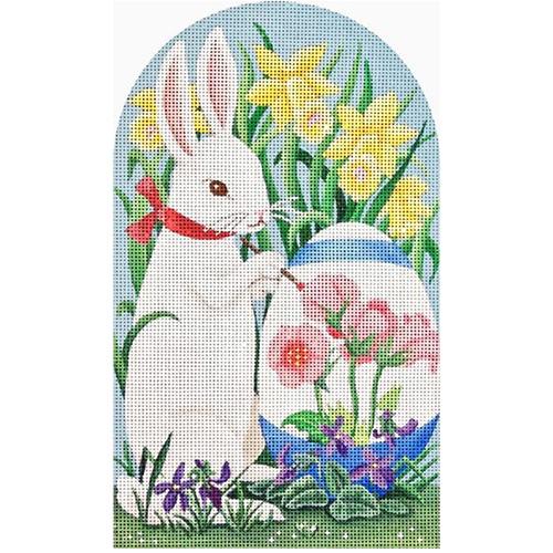 Painting Egg Bunny Painted Canvas Melissa Shirley Designs - 1