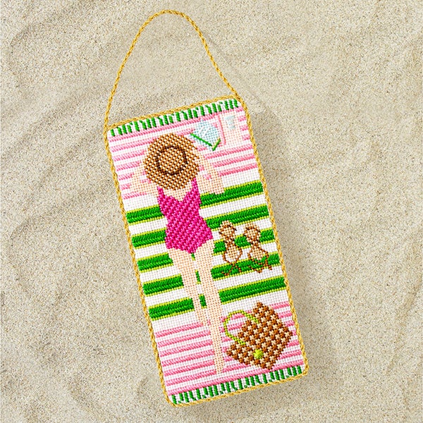 Palm Beach Sunbather Kit Kits Needlepoint To Go 