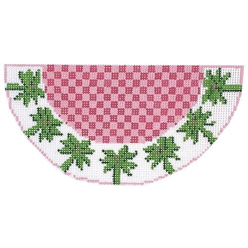 Palm Kiss on 18 mesh Painted Canvas Two Sisters Needlepoint