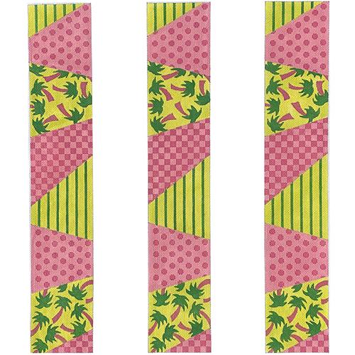 Palm Tree Paradise Luggage Straps Painted Canvas The Meredith Collection - 1