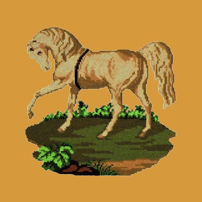 Palomino Horse Needlepoint Kit Kits Elizabeth Bradley Design Yellow